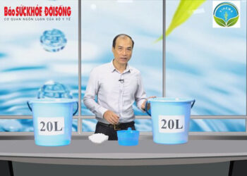 Xử lý nước sinh hoạt cho hộ gia đình trong mùa lũ