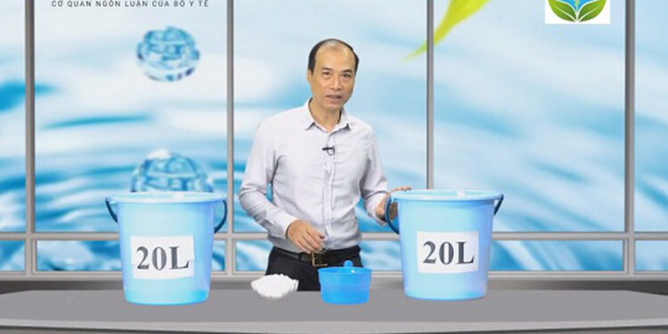 Xử lý nước sinh hoạt cho hộ gia đình trong mùa lũ