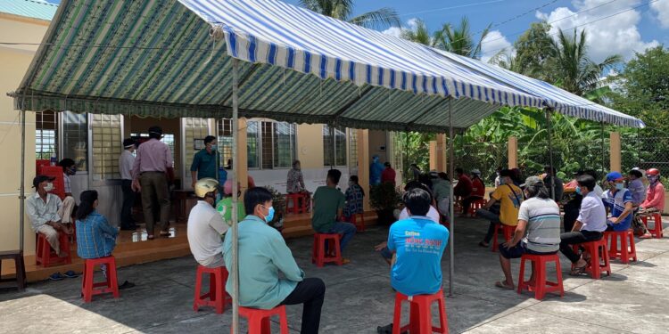 Tiền Giang: xiết chặt các biện pháp chống dịch tại huyện Chợ Gạo, tỉnh Tiền Giang