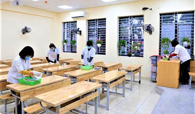 Hà Nội: Sẵn sàng đón học sinh từ lớp 7 đến lớp 12 trở lại trường học an toàn