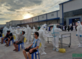 Chi viện thêm nhiều lực lượng đến Khu điều trị Thới Hòa để xét nghiệm sàng lọc nhanh